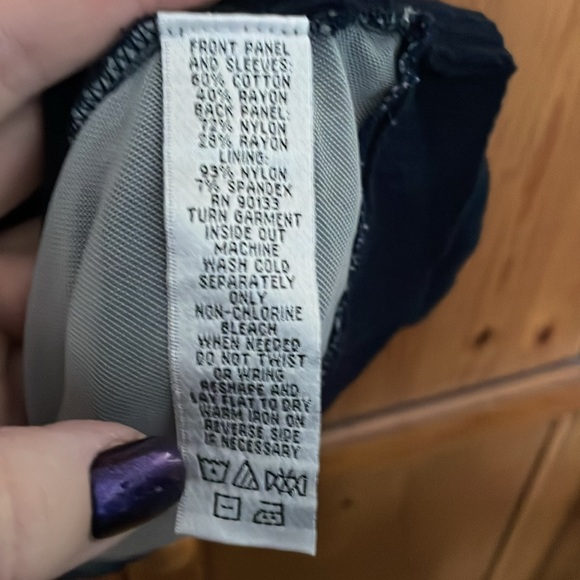 Pretty, Practical and Feminine, Navy Blue by Linea Size 3X - Picture 4 of 4